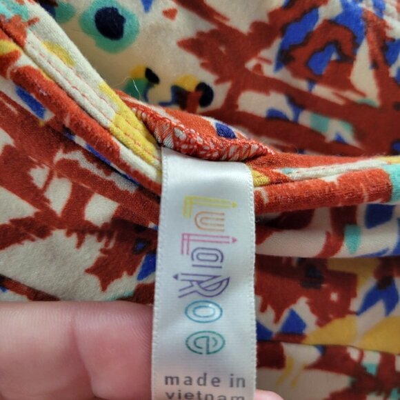 LulaRoe Leggings Funky Multicolored Design One size - Picture 3 of 6